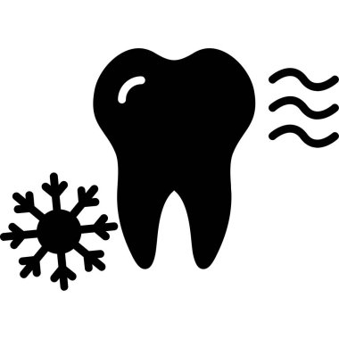 diş ve insan dişi vektör simgesi