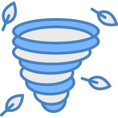 trend biçimi izole edilmiş arkaplanda tornado simgesi