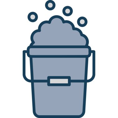 Kova kova simgesi, vektör illüstrasyonu