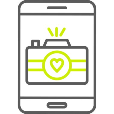 cep telefonu simgesi, vektör illüstrasyonu basit tasarım