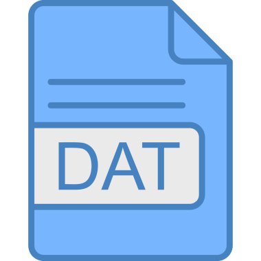 dosya biçimi simgesi, vektör illüstrasyonu