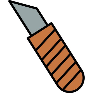 Bıçak. Web simgesi basit illüstrasyon