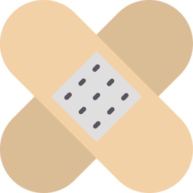 Bandaj düz vektör simgesi