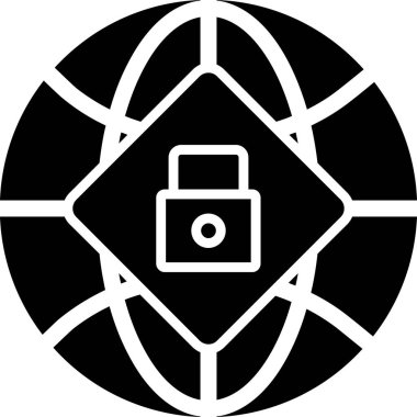 Güvendesin. Web simgesi basit illüstrasyon