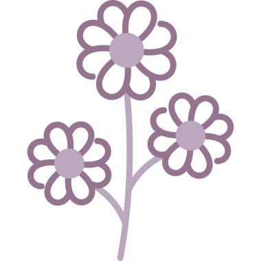 çiçek simgesi vektör illüstrasyon tasarımı