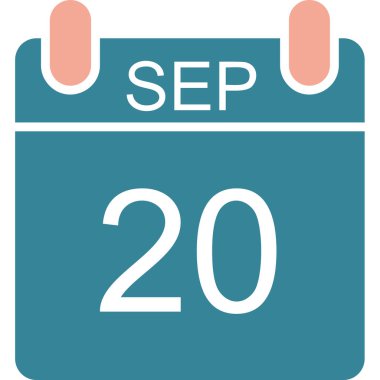 Takvim simgesi için vektör illüstrasyonu