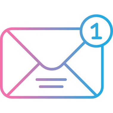 zarf simgesi vektör illüstrasyonu