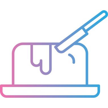 Fırça simgesi vektör illüstrasyonu