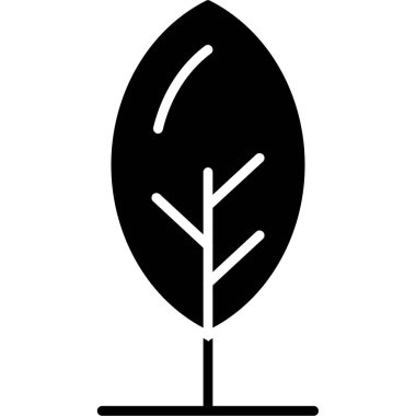 Ağaç simgesinin vektör illüstrasyonu