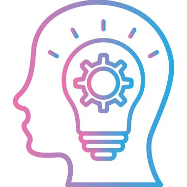 Bir fikrim var. Web simgesi basit illüstrasyon