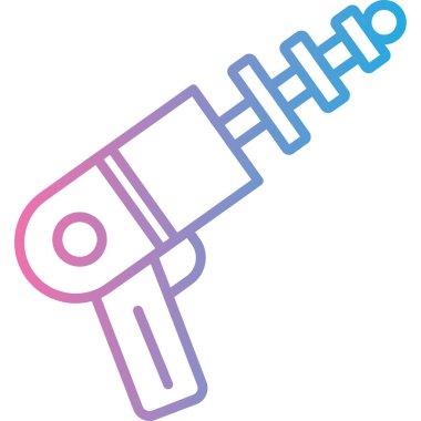 Bir matkap simgesinin vektör illüstrasyonu