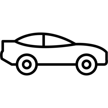araba simgesi vektör illüstrasyonu