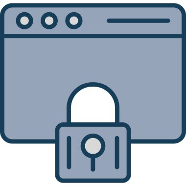 ikon vektör illüstrasyonunu kilitle