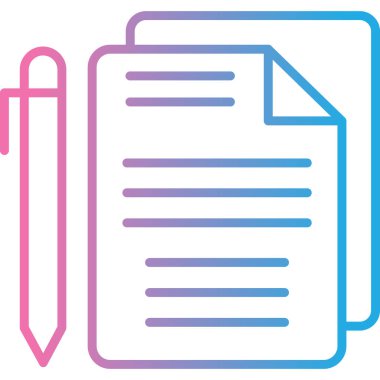 Belge simgesinin vektör illüstrasyonu