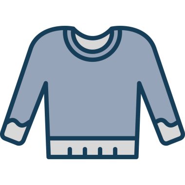 Süveter. Web simgesi basit illüstrasyon