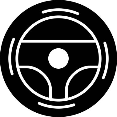 Otomobil direksiyon simgesi Taslak biçiminde