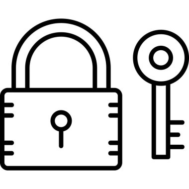 Anahtar simgesini taslak biçiminde kilitle