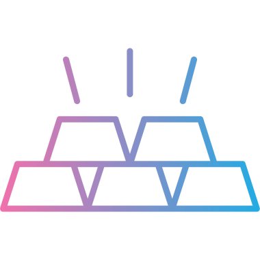 piramit simgesi çizimi ince çizgi biçimi amaç için izole