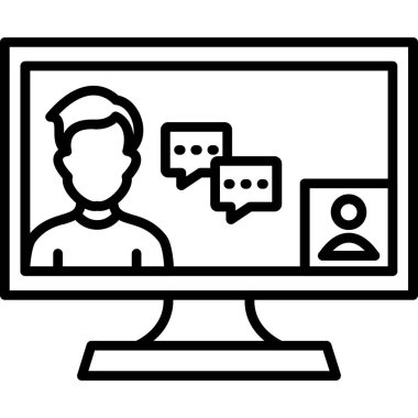 Video seslenmek kutsal kişilerin resmi, vektör çizim