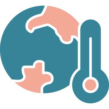 Sıcaklık termometre vektör simgesi