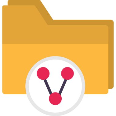 düz biçimli ağ veri depolama simgesi