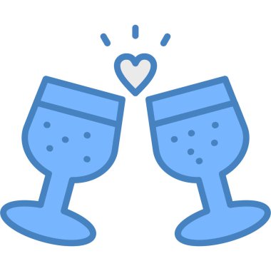 Gözlük. Web simgesi basit illüstrasyon