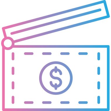 Para için. Web simgesi basit illüstrasyon