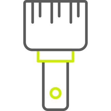 fırça simgesi, vektör illüstrasyonu