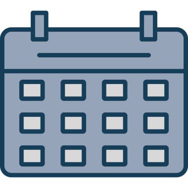 Dolu takvim tarihi simgesi - taslak biçimi