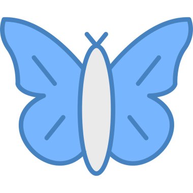 Kelebek ikonu. Web için kelebek vektör simgelerinin özet çizimi