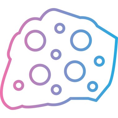 Kurabiye. Web simgesi basit illüstrasyon