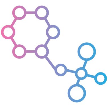 Molekül simgesi vektör illüstrasyonu