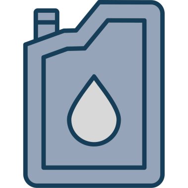 Su şişesi. Basit resimleme