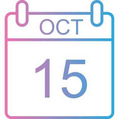 Takvim simgesinin vektör illüstrasyonu