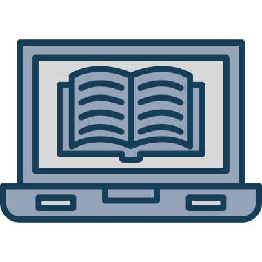 çevrimiçi kitap vektör illüstrasyonu