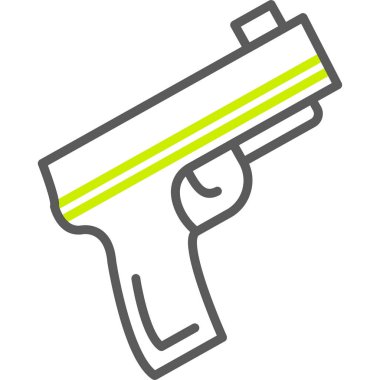 Silah. Web simgesi basit illüstrasyon