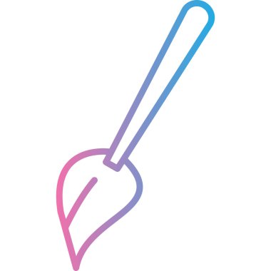 fırça simgesi, vektör illüstrasyonu