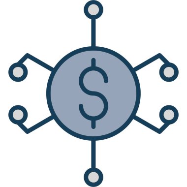 Para için. Web simgesi basit tasarım