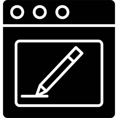 yemek ikonu, vektör illüstrasyonu