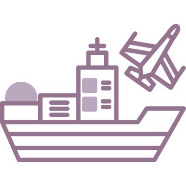 Kutu satırı biçim vektör tasarımlı gemi