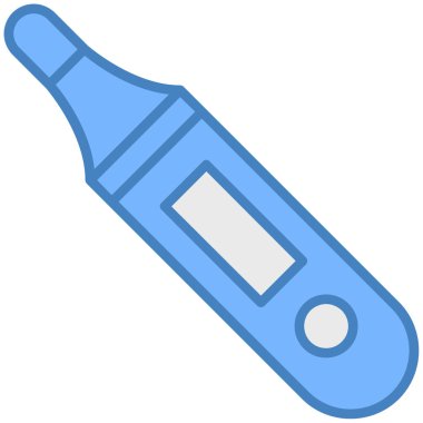 Termometre. Web simgesi basit illüstrasyon