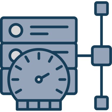 Saat. Web simgesi basit illüstrasyon