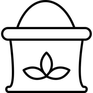 Bitki. Web simgesi basit illüstrasyon