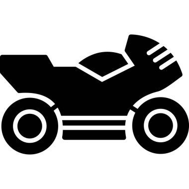 motosiklet simgesi vektör illüstrasyonu