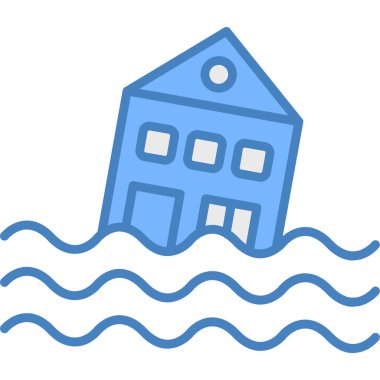 Ev. Web simgesi basit illüstrasyon