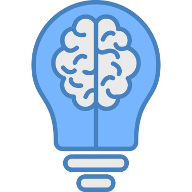 Bir fikrim var. Web simgesi basit illüstrasyon