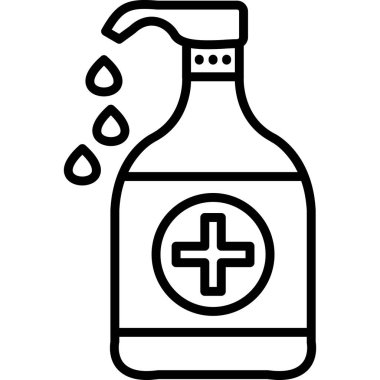 Alkol şişesi simgesi, taslak biçimi