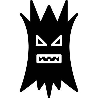 Siyah bir simgenin vektör illüstrasyonu