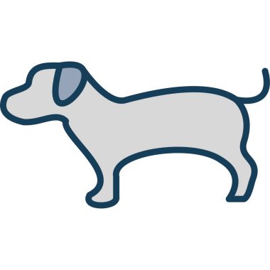 köpek evcil hayvan rengi simgesi