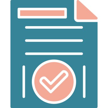 belge dosya vektör illüstrasyonu